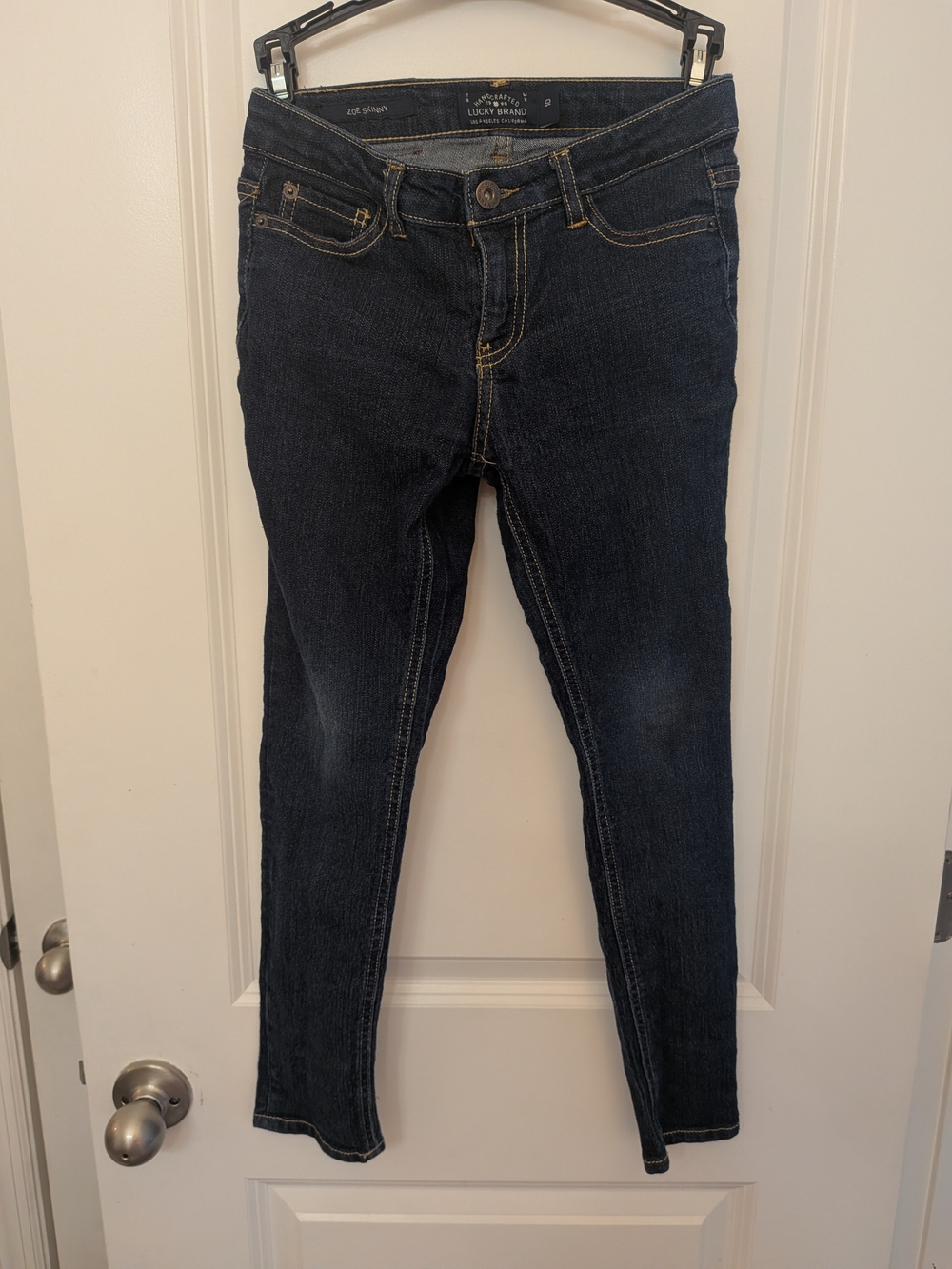 Lucky Brand Dark Wash Skinny Jeans - Women's Dark Blue Denim